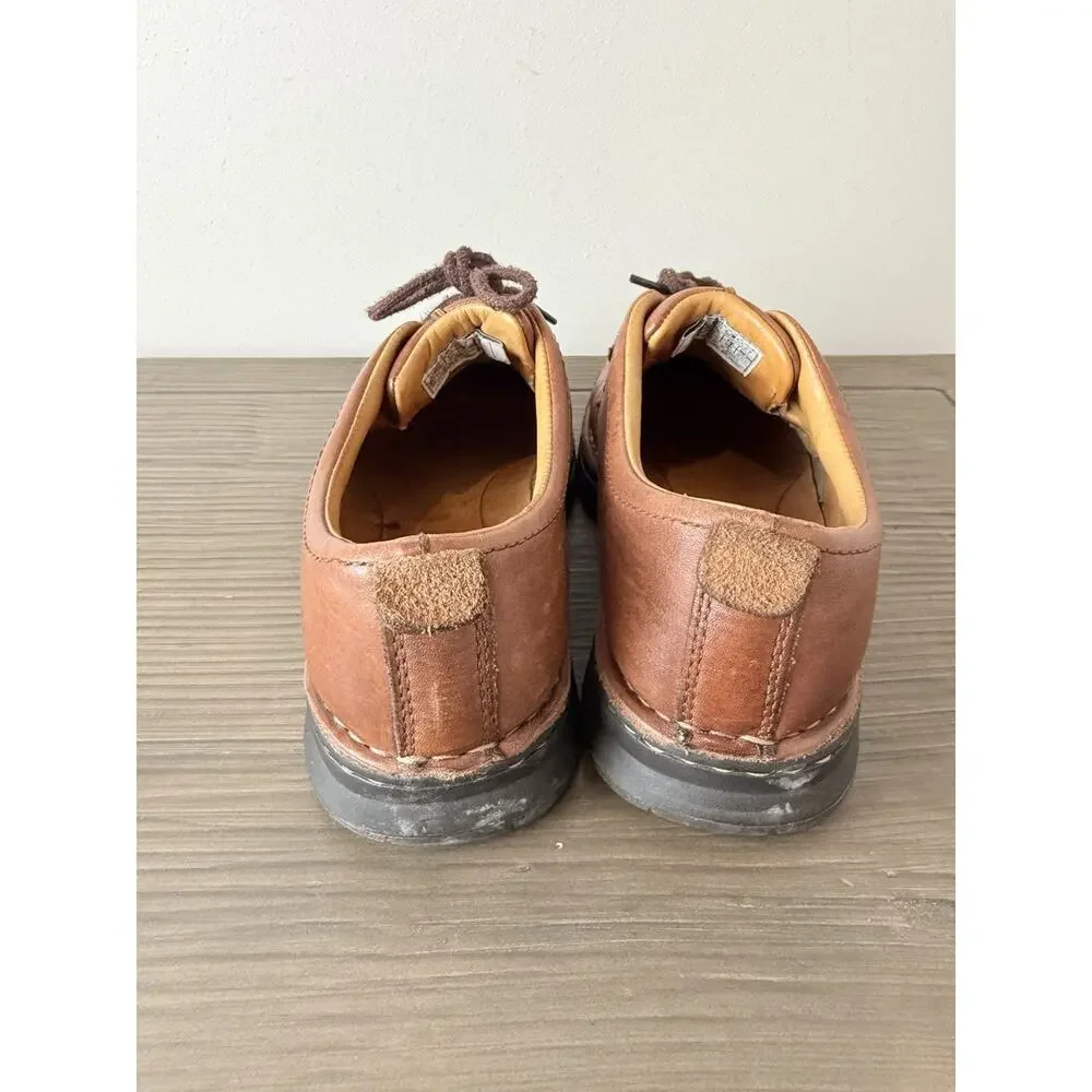 UGG Brown Leather Shoes Lace up Oxford Chunky Vintage Y2K Men’s Sz 7.5